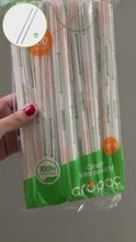 Load and play video in Gallery viewer, Canudo Sachê Biodegradável 5mm CB510 Cropac c/30x100 un
