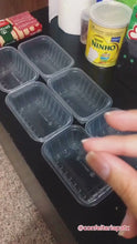 Cargar y reproducir el video en el visor de la galería, Pote retangular freezer e micro-ondas 250ml com tampa Prafesta c/144un
