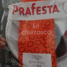 Load and play video in Gallery viewer, Kit Churrasco Prato Oval Cristal Prafesta c/10 un
