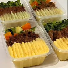 Carregar imagem no visualizador da galeria, Pote retangular freezer e micro-ondas 250ml com tampa Prafesta c/144un
