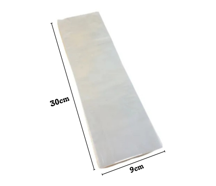 Saco Plástico Transparente PP 9x30x0,008 c/1 Kg