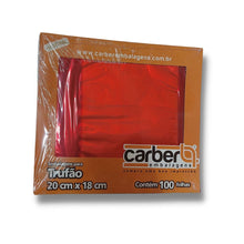 Carregar imagem no visualizador da galeria, Embalagem para Trufão Vermelho 20x18cm Carber c/100 un
