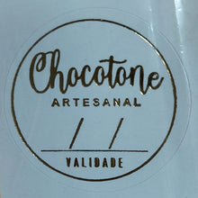 Carregar imagem no visualizador da galeria, Etiquetas Adesivas Chocotone Artesanal c/100 un
