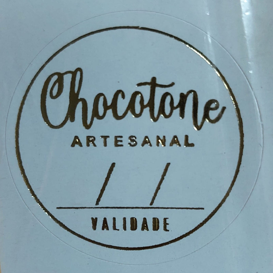 Etiquetas Adesivas Chocotone Artesanal c/100 un