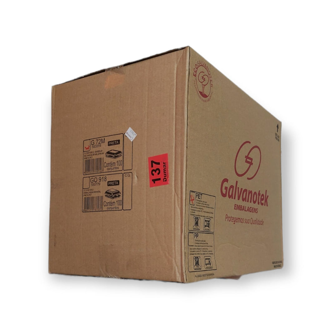 Bandeja Retangular G72M Galvanotek  c/100 un