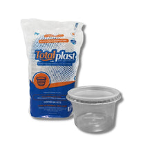 Cargar imagen en el visor de la galería, Pote Redondo Freezer e Micro-ondas 140ml Totalplast c/24 un
